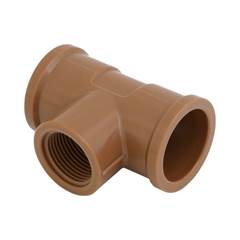 TÊ SOLDÁVEL/ROSCÁVEL DN25X3/4 MARROM - KRONA