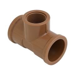 TÊ SOLDÁVEL/ROSCÁVEL DN32X3/4 MARROM - KRONA