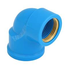 JOELHO 90° SOLDÁVEL/ROSCÁVEL DN25X3/4 AZUL | ROSCA EM LATÃO - KRONA
