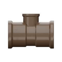 TÊ SOLDÁVEL DN50X25 MARROM - TIGRE