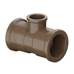 TÊ SOLDÁVEL DN50X25 MARROM - TIGRE