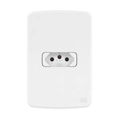 TOMADA 2 PINOS + TERRA | 20A/250V | PLACA DE 4X2 | COMPOSÉ - WEG