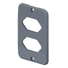 TAMPA DE 2 TOMADAS HORIZONTAIS CONDTOP -TIGRE