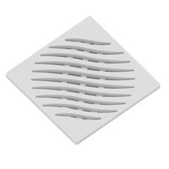 GRELHA ECOLÓGICA QUADRADA DN150 BRANCO - TIGRE