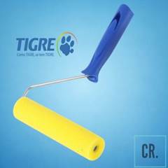 ROLO DE ESPUMA 15CM AMARELO COM SUPORTE | REFERÊNCIA 1341 - TIGRE