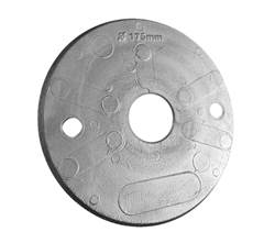 CAP DE ALUMÍNIO 175MM | FURO CENTRAL DN1.1/4 - GABITEC