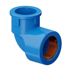 JOELHO 90° SOLDÁVEL/ROSCÁVEL DN25X3/4 AZUL | ROSCA EM LATÃO - TIGRE