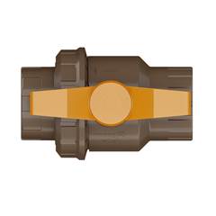 REGISTRO ESFERA SOLDÁVEL COM UNIÃO DN60 MARROM - TIGRE