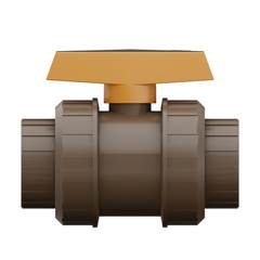 REGISTRO ESFERA SOLDÁVEL COM UNIÃO DN75 MARROM - TIGRE