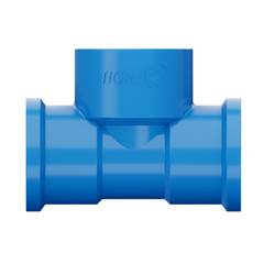 TÊ SOLDÁVEL/ROSCÁVEL DN32X3/4 AZUL | ROSCA EM LATÃO - TIGRE