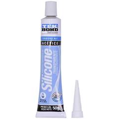 ADESIVO SILICONE ACÉTICO TRANSPARENTE 50G USO GERAL  - TEKBOND