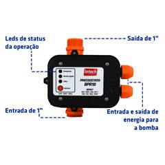 PRESSOSTATO BPR10 | MONOFÁSICO 127/220V - INTECH MACHINE
