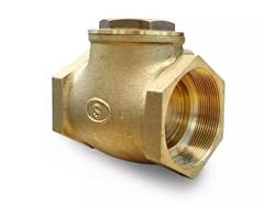 VÁLVULA DE RETENÇÃO HORIZONTAL DN3/4 BRONZE - SEGURIMAX
